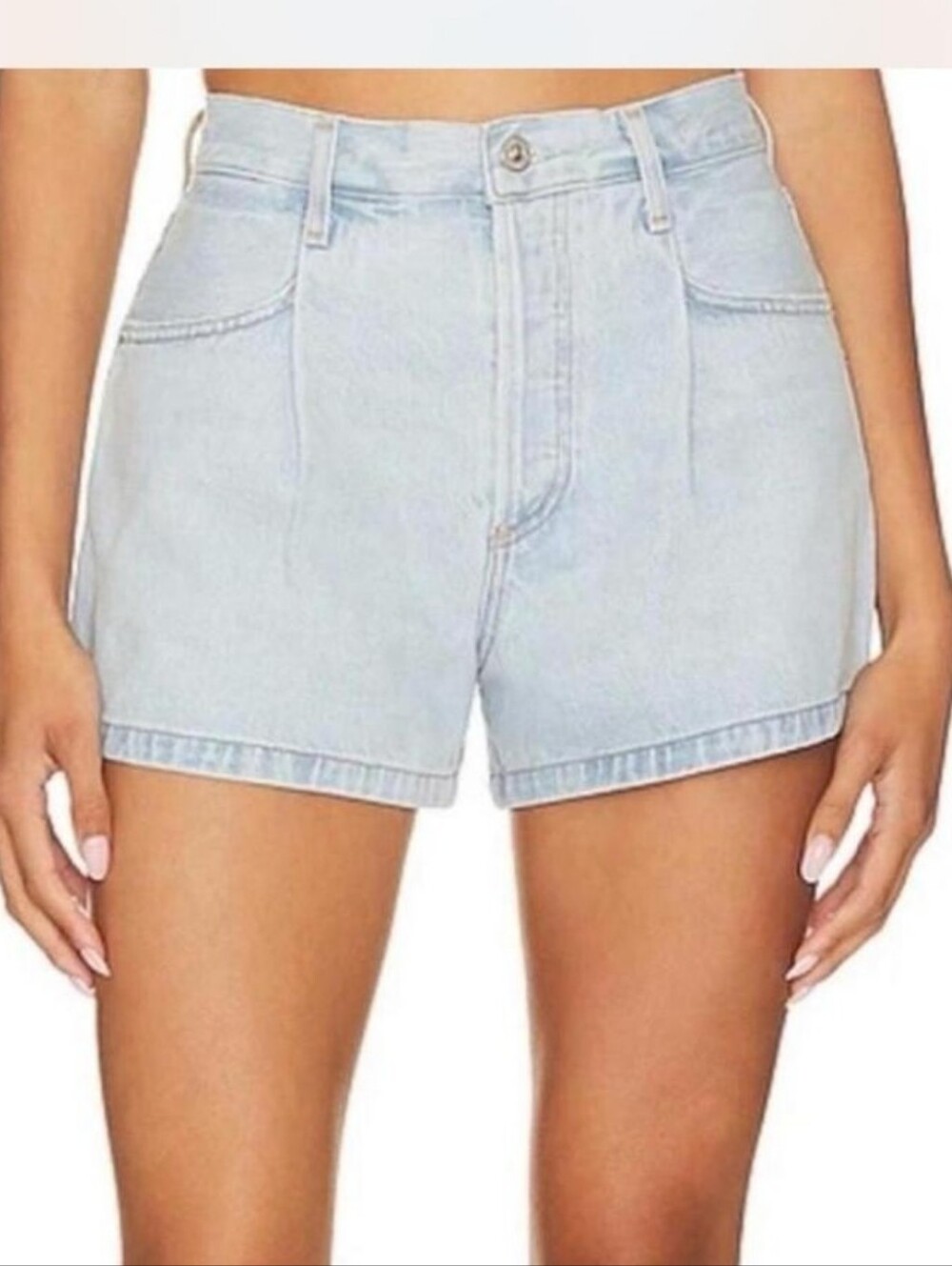 Citizens Of Humanity Pleated Baggy Jean Short Size 30